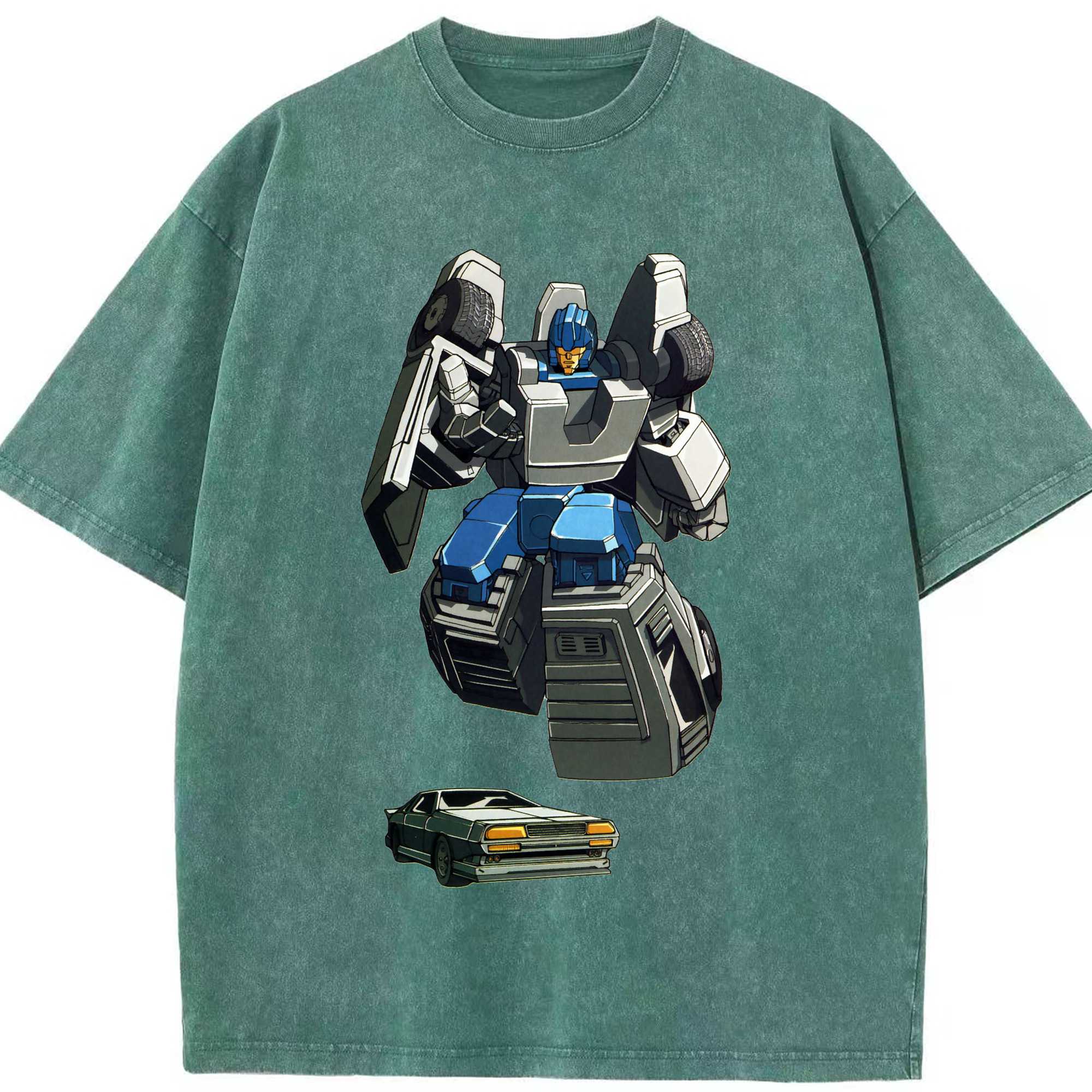 （画像用）  綿100% ヴィンテージ風 半袖Tシャツ（フロントプリント）